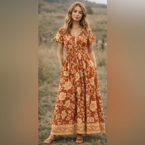 Spell Floral Maxi Dress NWOT